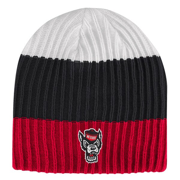 Red/Black/White Knit Beanie - Wolfh